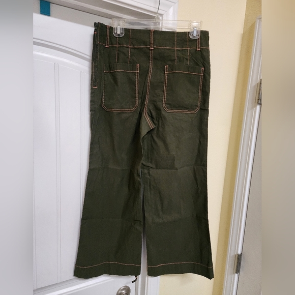 Maeve Collette Wide Leg Pants Green size 29 - Picture 4 of 4